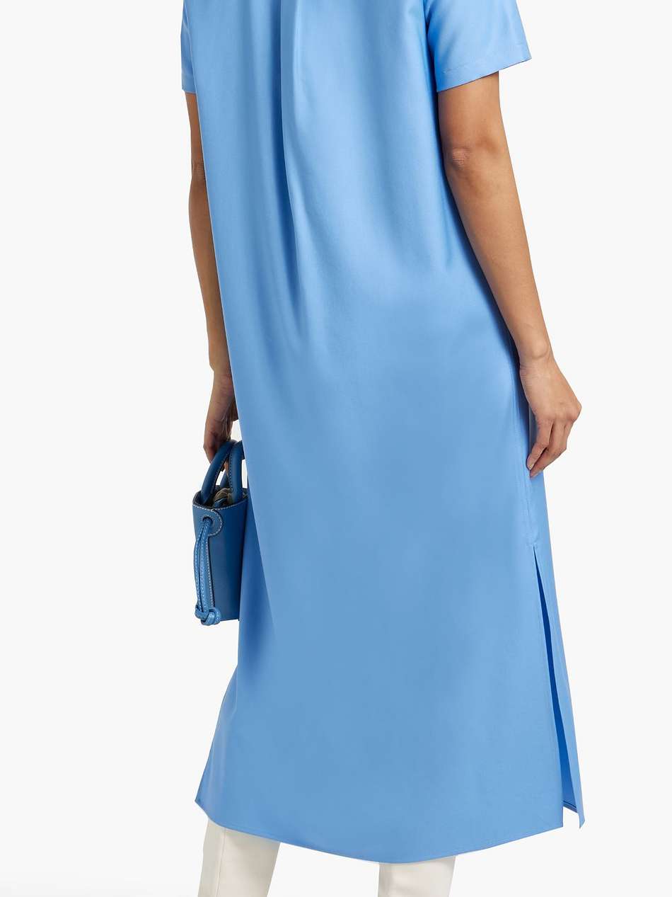 bira wool-twill midi shirt dress
