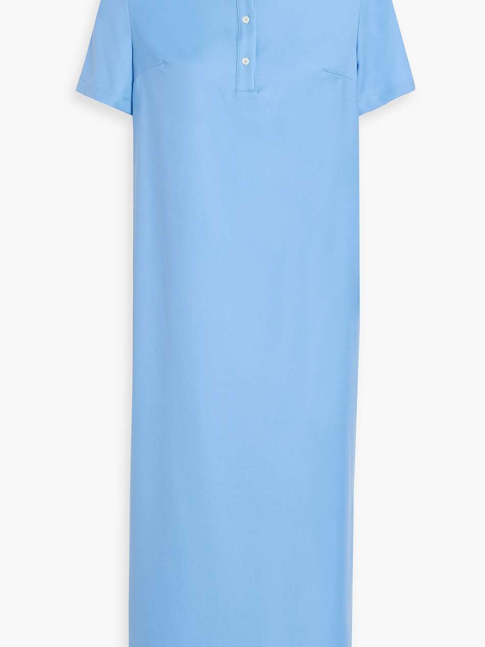 bira wool-twill midi shirt dress