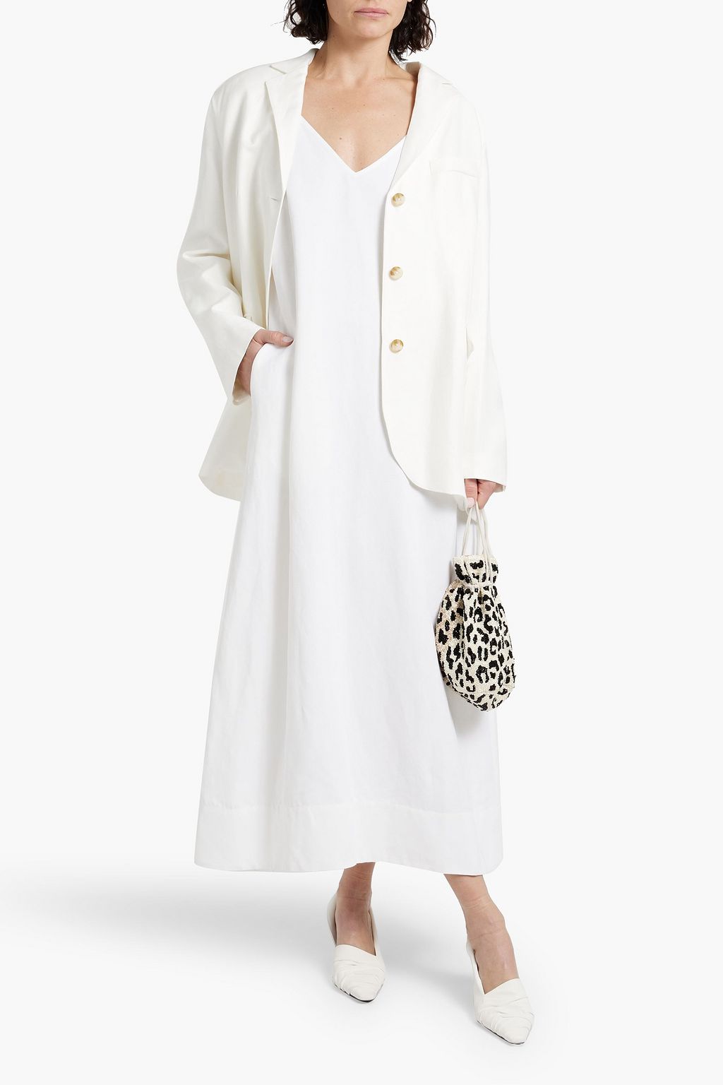 LOULOU STUDIO Sore linen-blend twill blazer