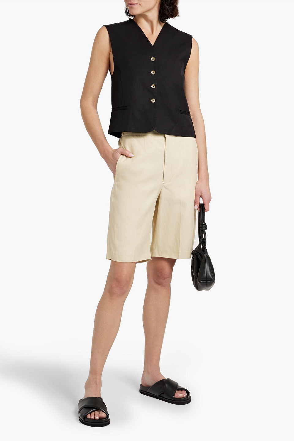 LOULOU STUDIO VATOA TWILL SHORTS