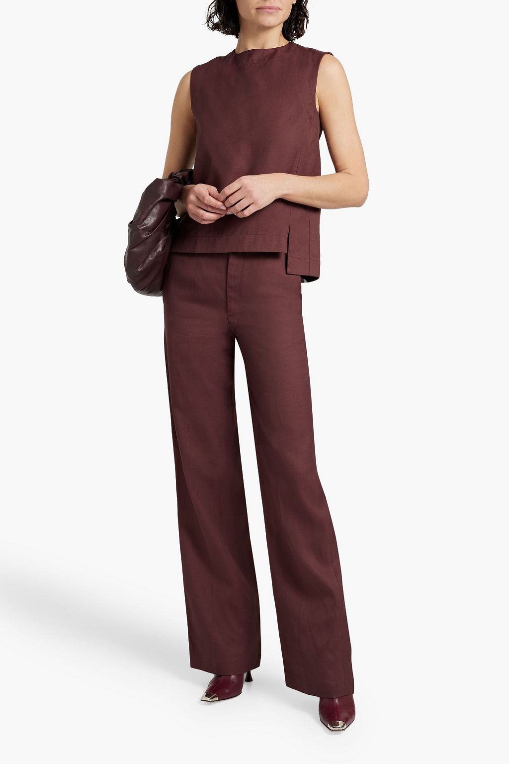 LOULOU STUDIO Aiwa twill straight-leg pants