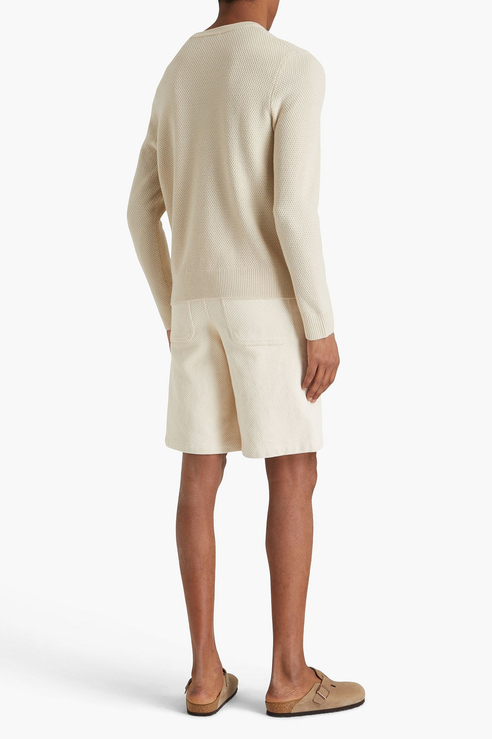  Sandro - Pullover Aus Strukturiertem Strick Aus Einer Wollmischung - Weiß - Xl 