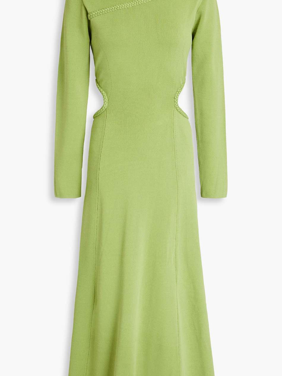 amelie cutout knitted midi dress