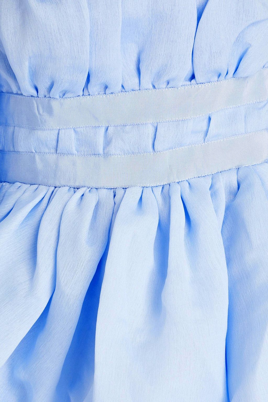 AJE. Divine off-the-shoulder organza top
