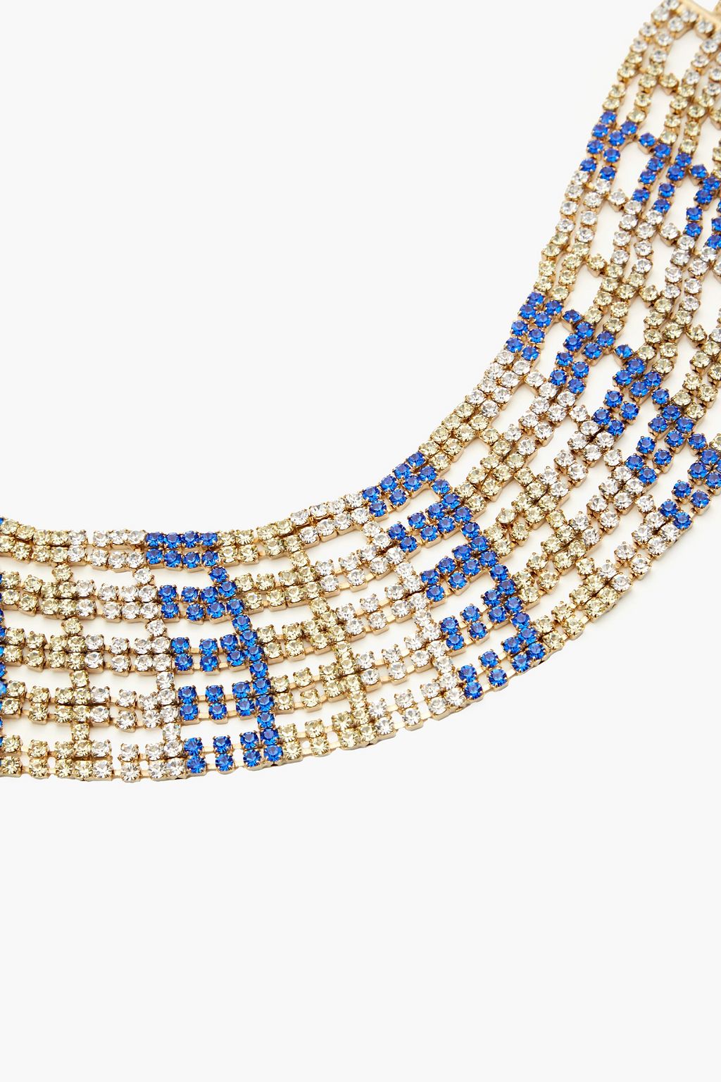 ROSANTICA Gold-tone crystal choker