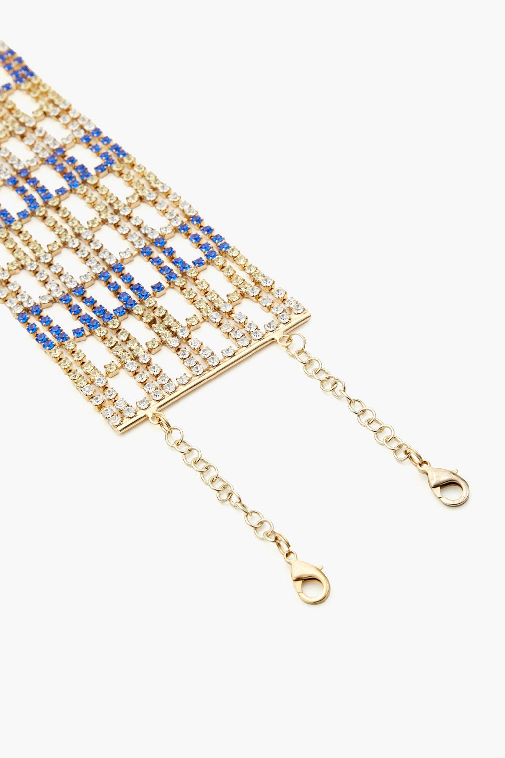 ROSANTICA Gold-tone crystal choker