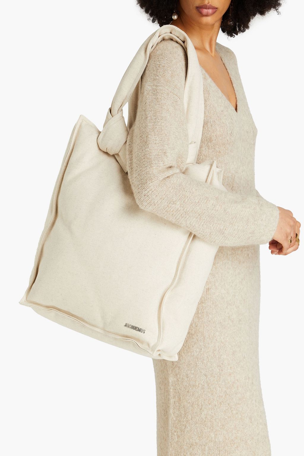 JACQUEMUS Knotted shell tote