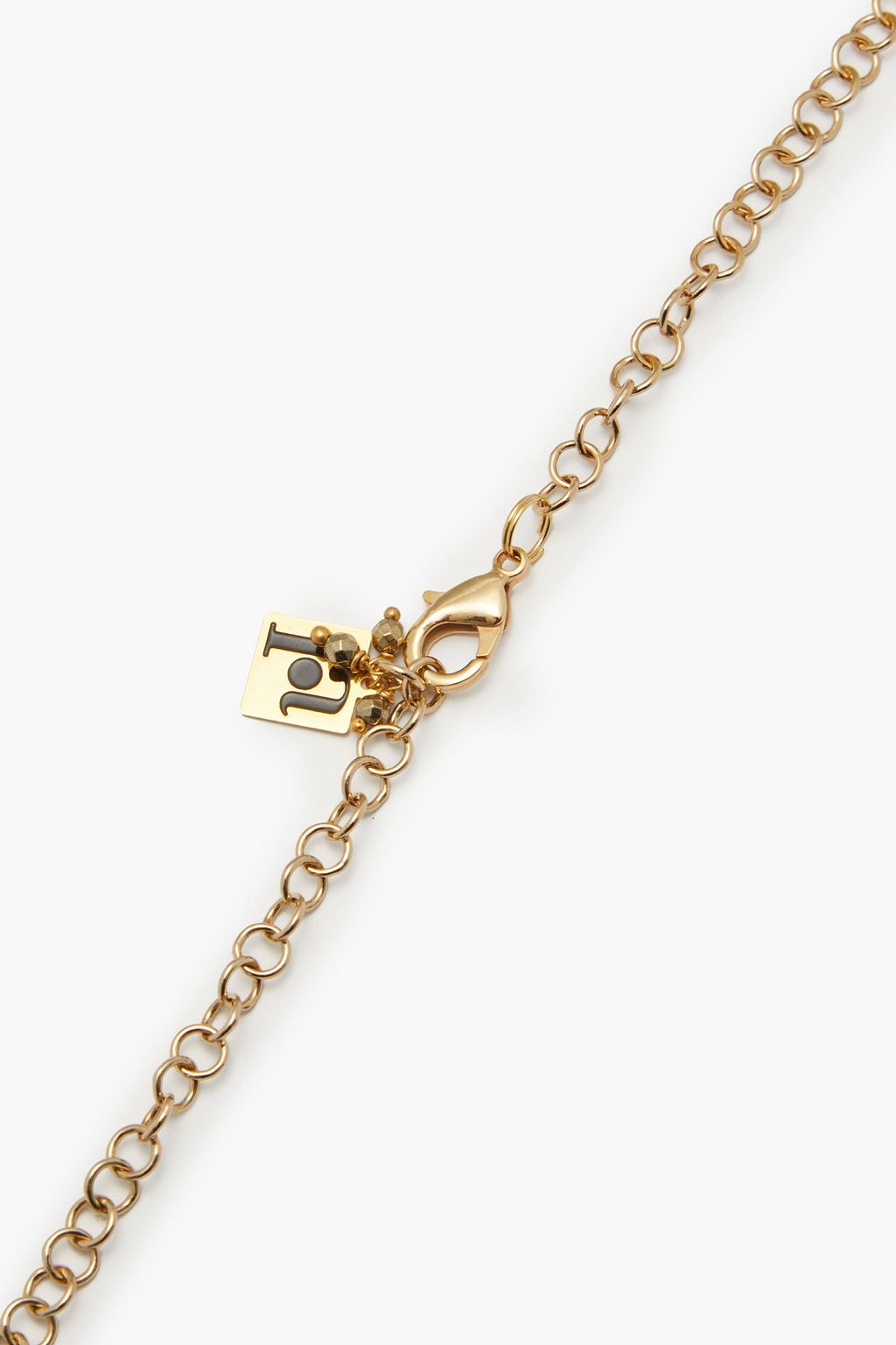 ROSANTICA Fringed gold-tone crystal necklace
