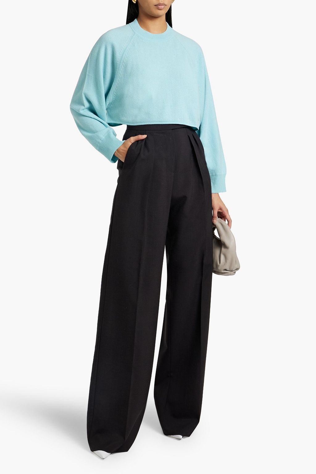 LOULOU STUDIO Bocas cropped cashmere sweater
