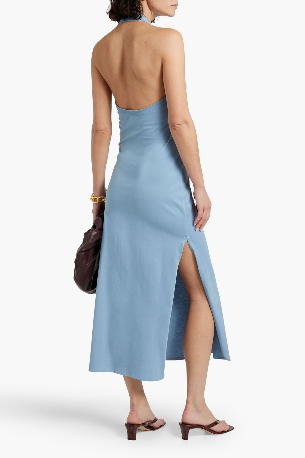 LOULOU STUDIO Neami cotton-jersey halterneck midi dress