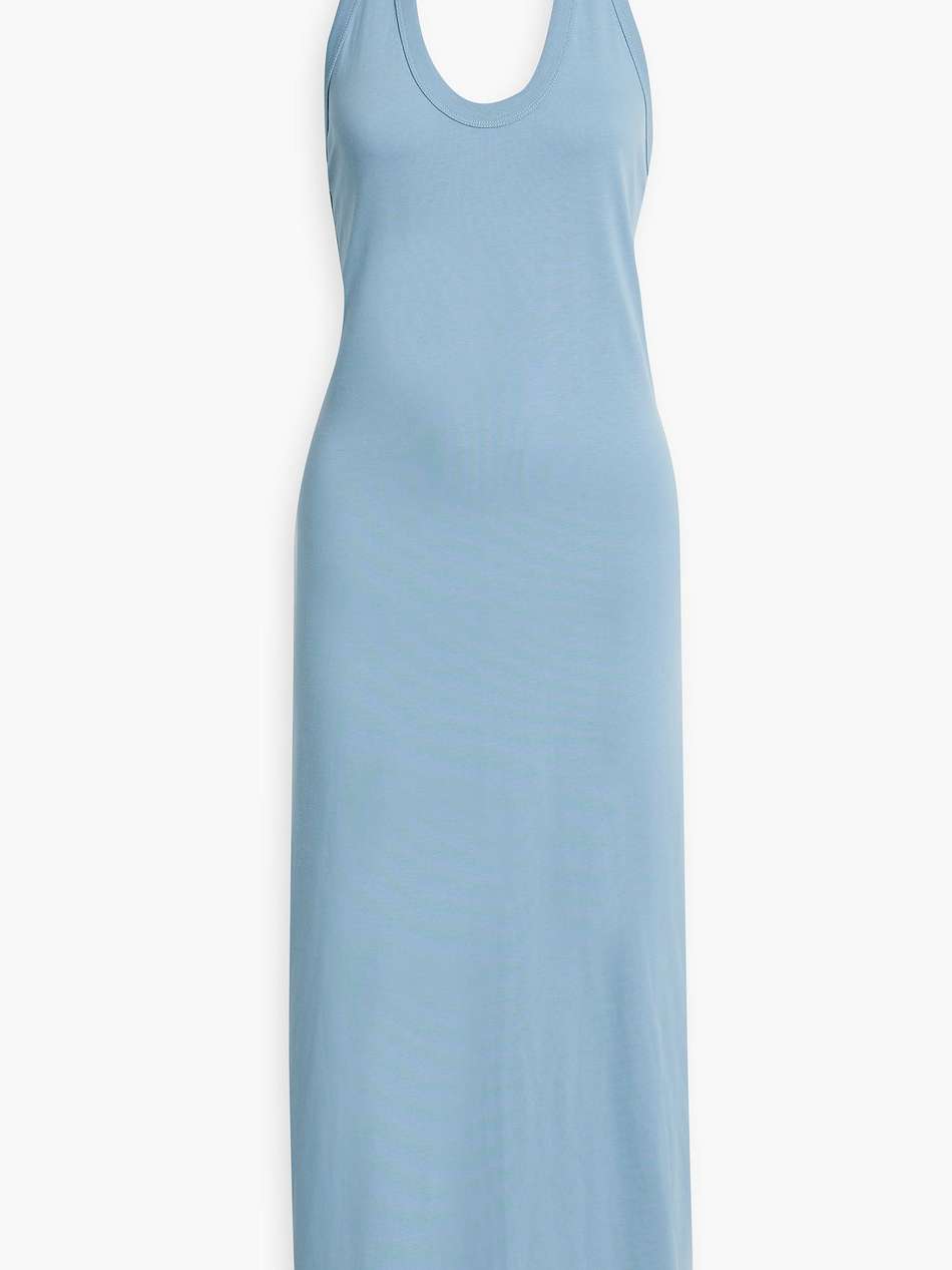 neami pima cotton-jersey halterneck midi dress