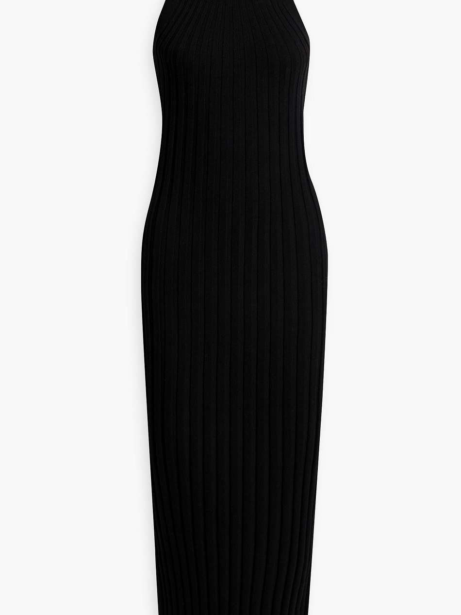 otama ribbed silk-blend maxi dress