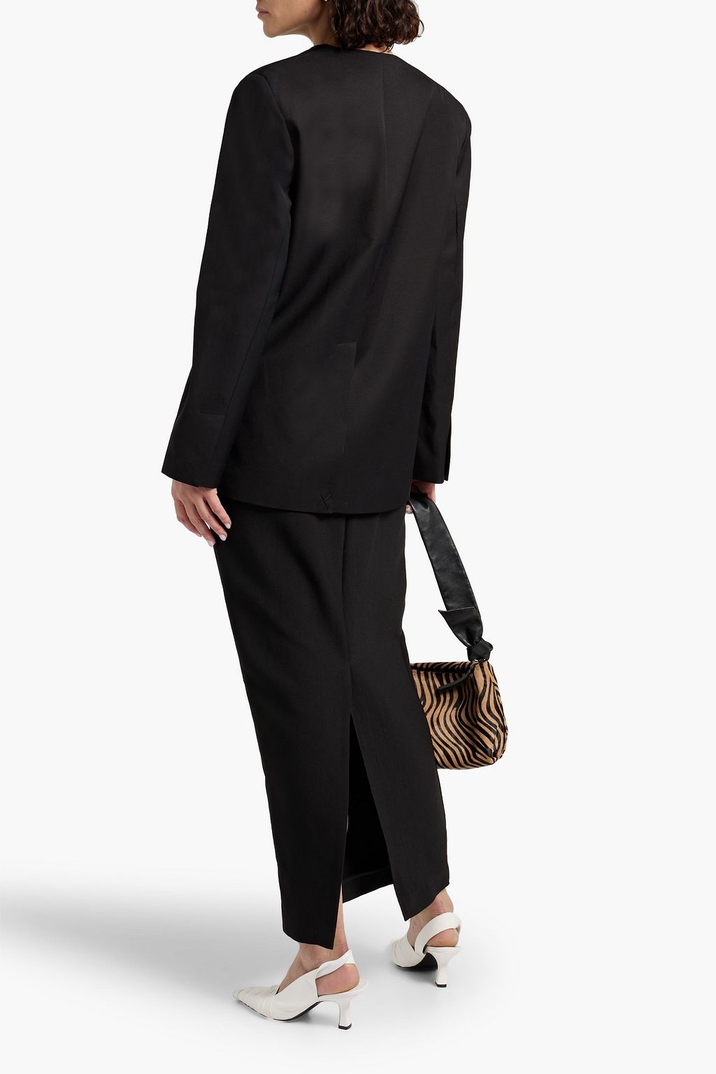 LOULOU STUDIO Double-breasted twill blazer