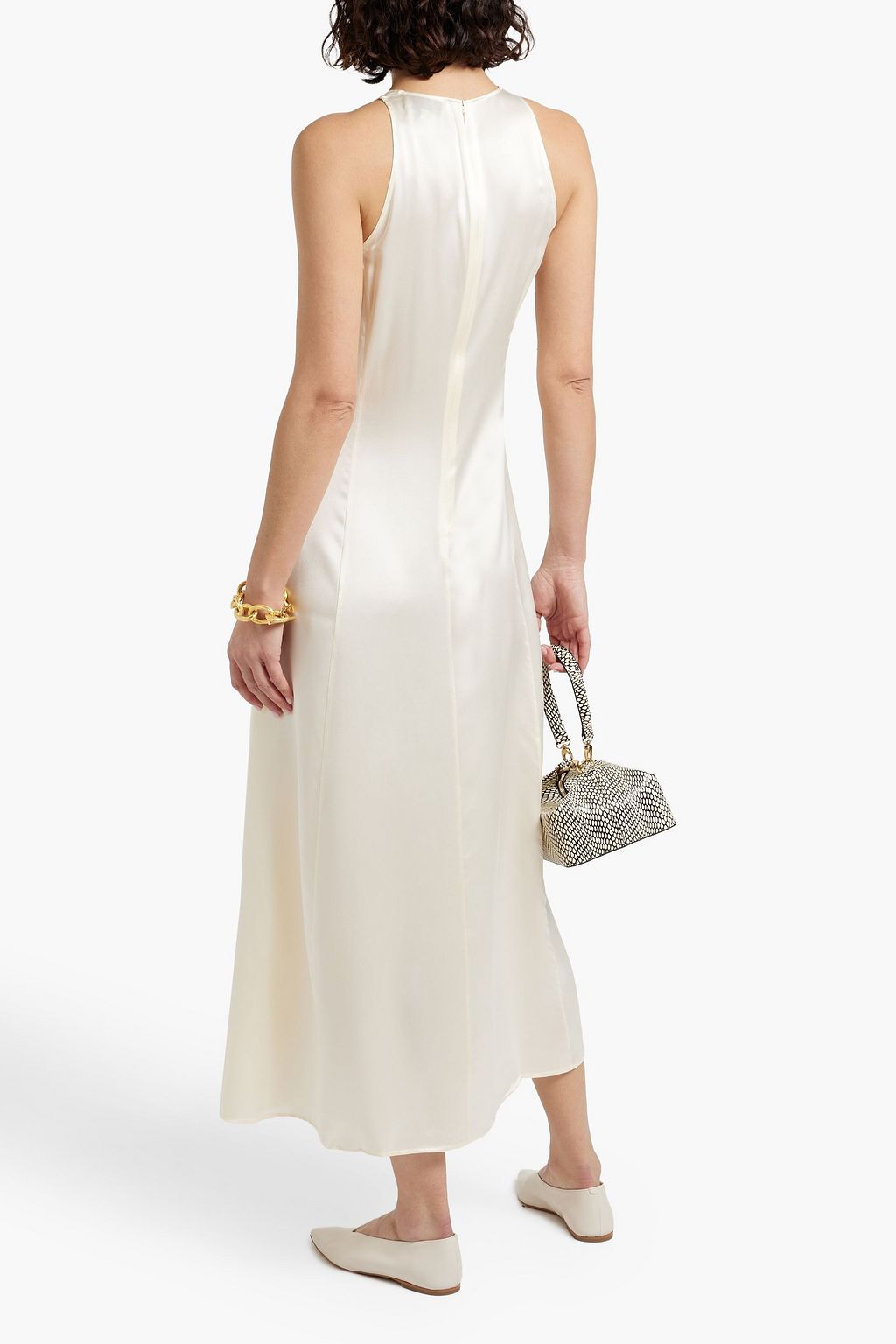 LOULOU STUDIO Silk-satin midi dress
