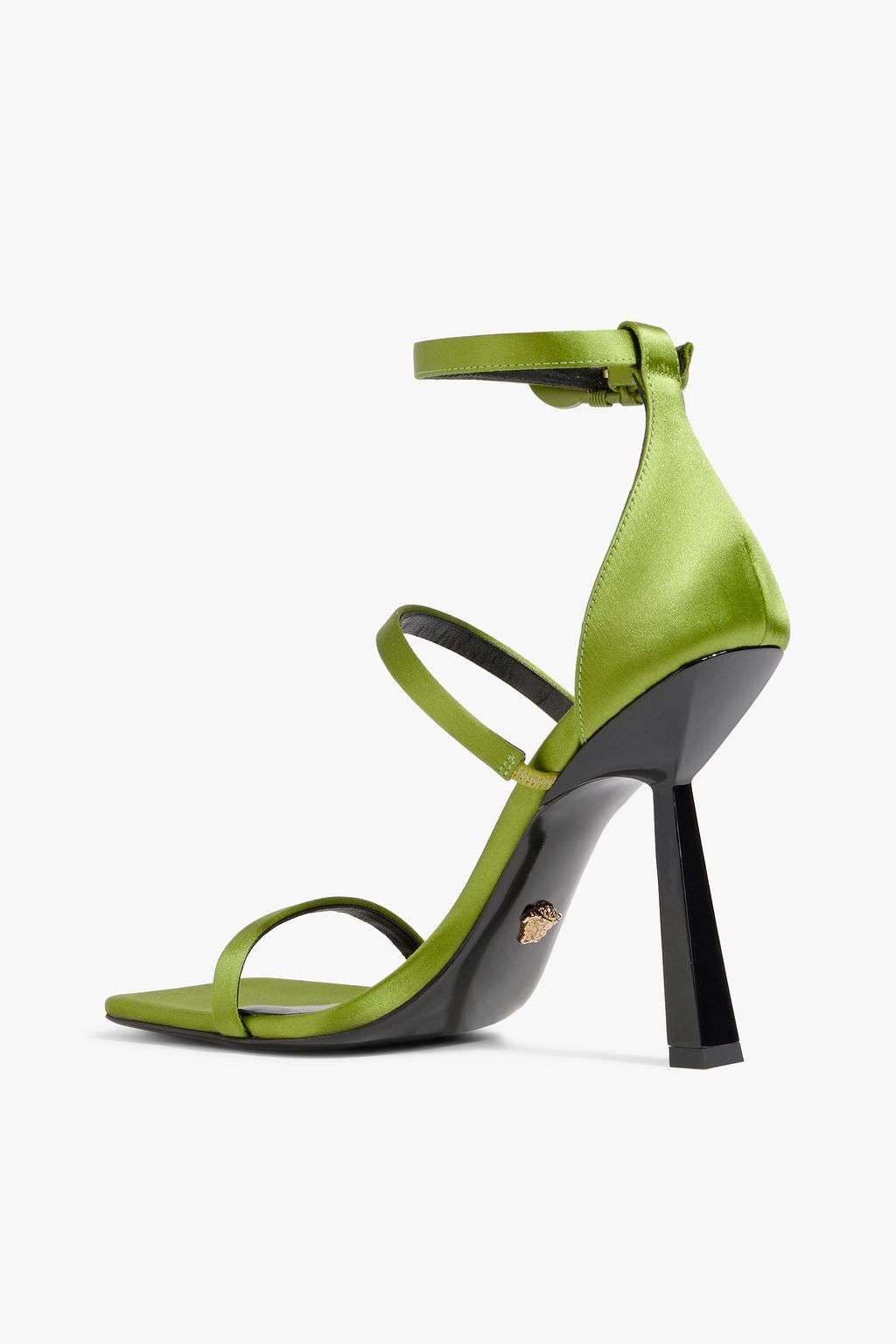 VERSACE Medusa Strappy 110 satin sandals