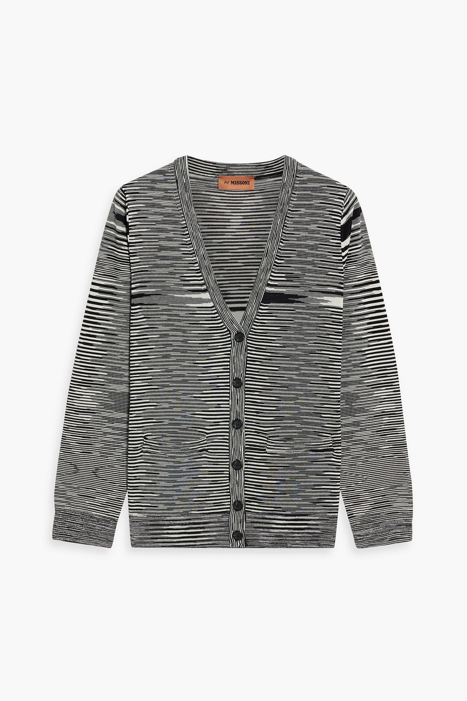 Missoni Space-dyed Wool Cardigan In Black