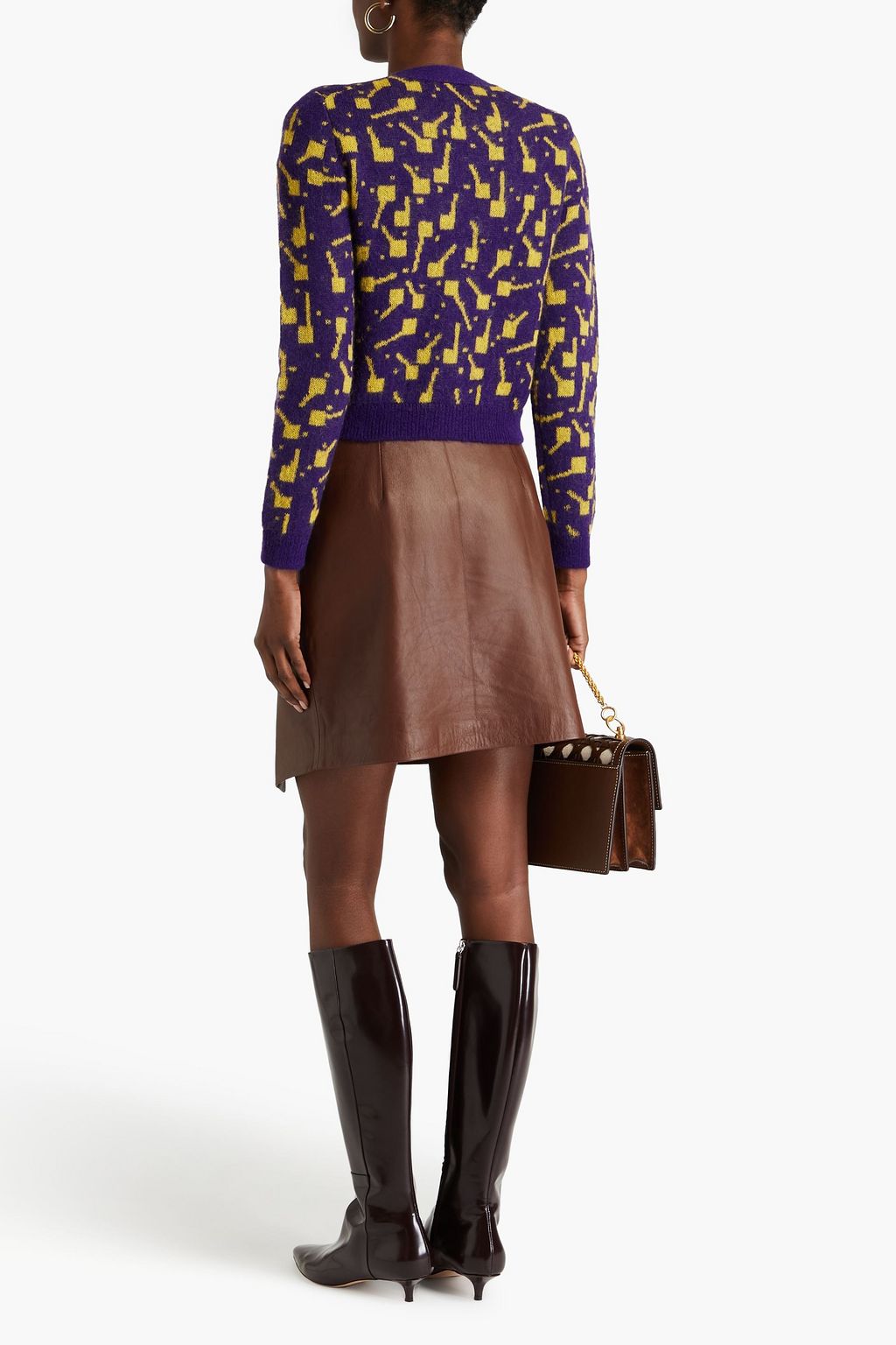 TORY BURCH Cardigan aus Jacquard-Strick