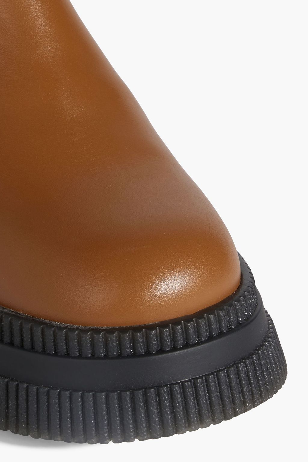 GANNI Leather platform Chelsea boots