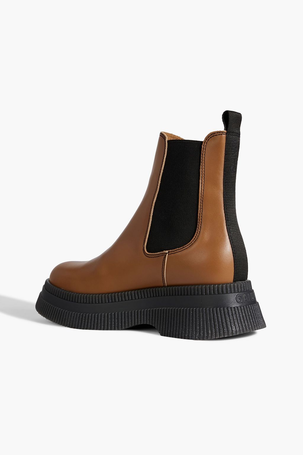 GANNI Leather platform Chelsea boots