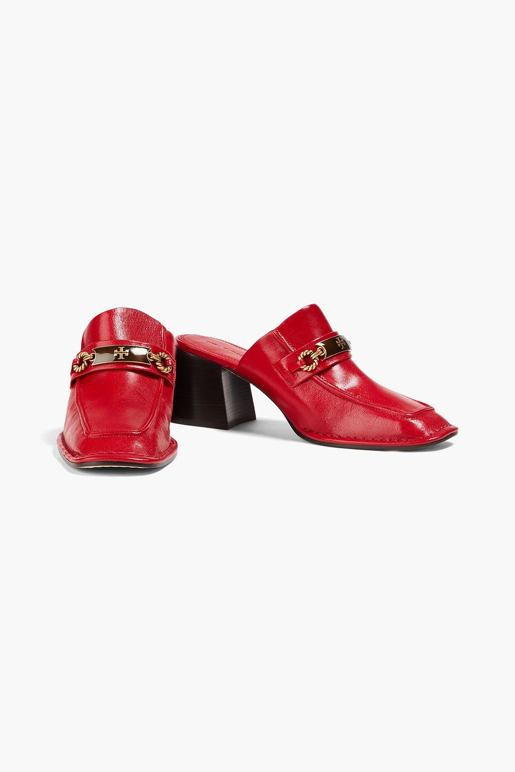 TORY BURCH 장식 디테일 가죽 뮬