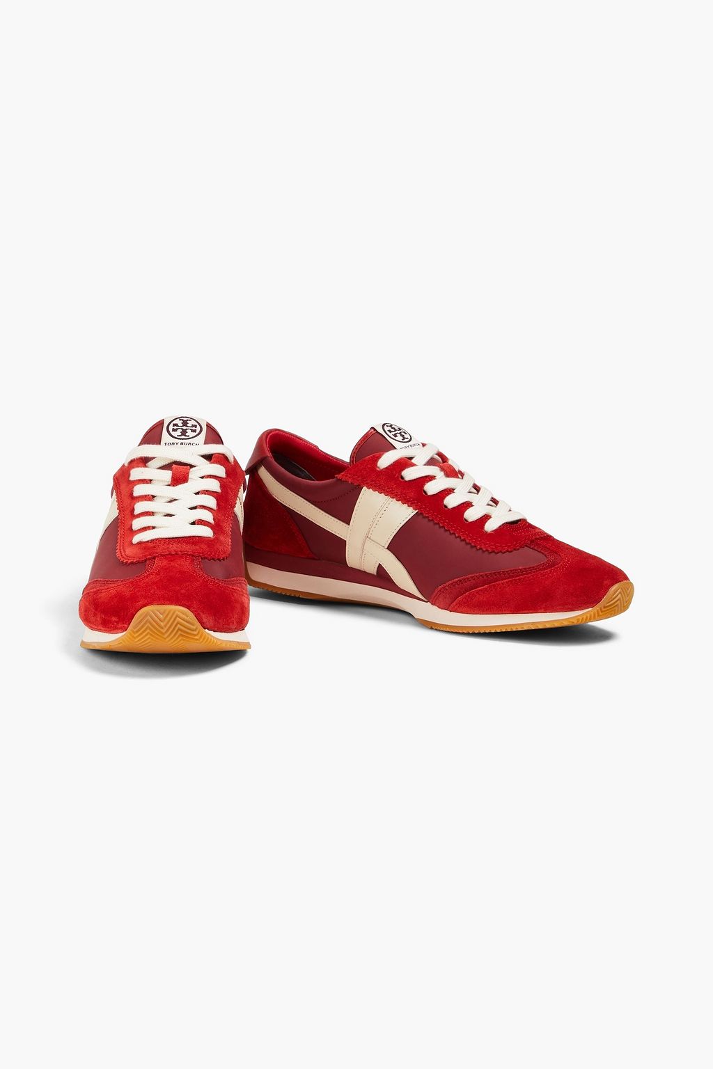 TORY BURCH 스웨이드 가죽 & 쉘 스니커즈