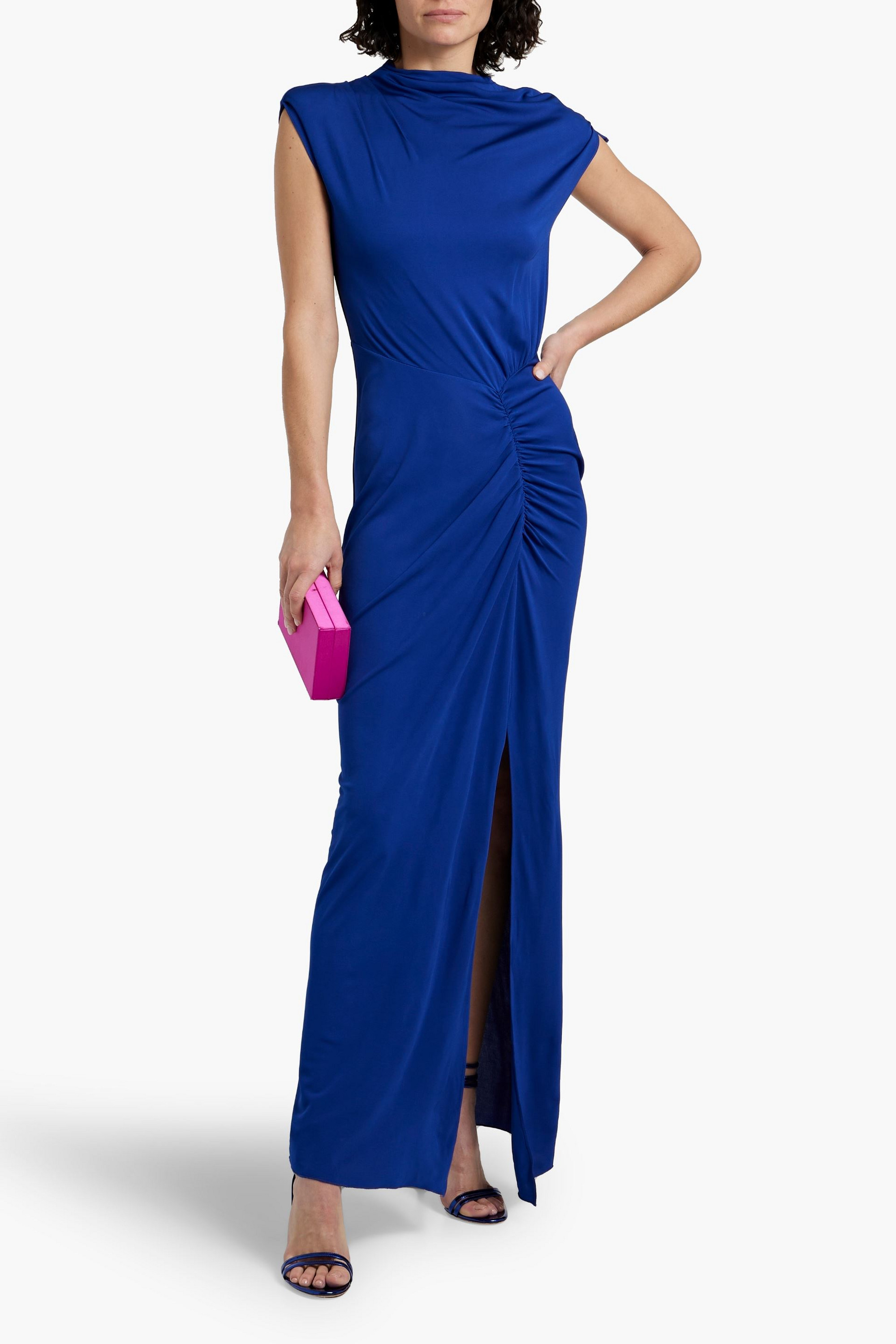 Diane von Furstenberg Apollo ruched jersey maxi dress