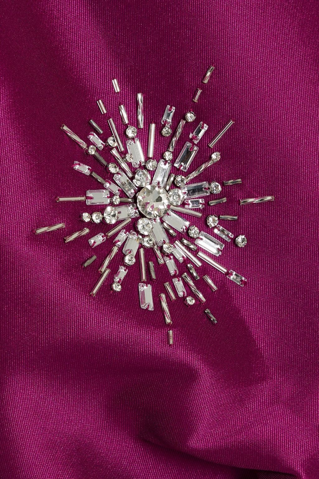 BADGLEY MISCHKA Embellished faille gown