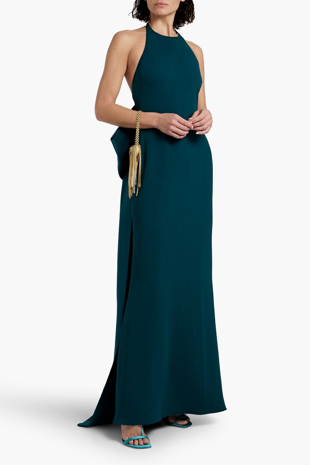 Badgley mischka bow dress sales