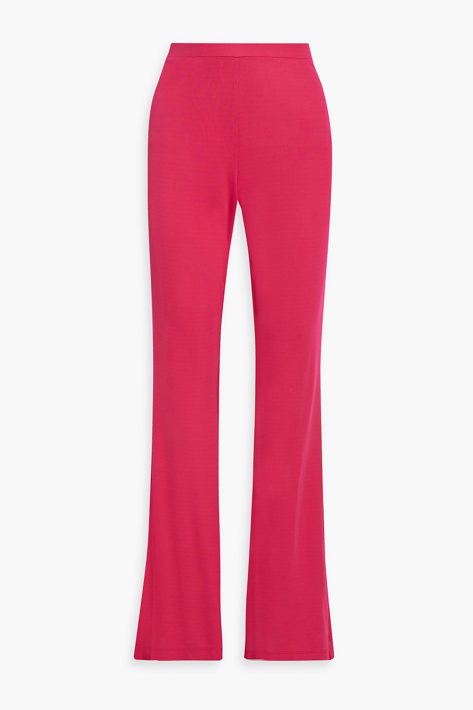 Diane Von Furstenberg Brooklyn Jersey Flared Pants In Fuchsia