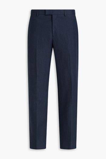 Slim Fit Linen Suit Pants