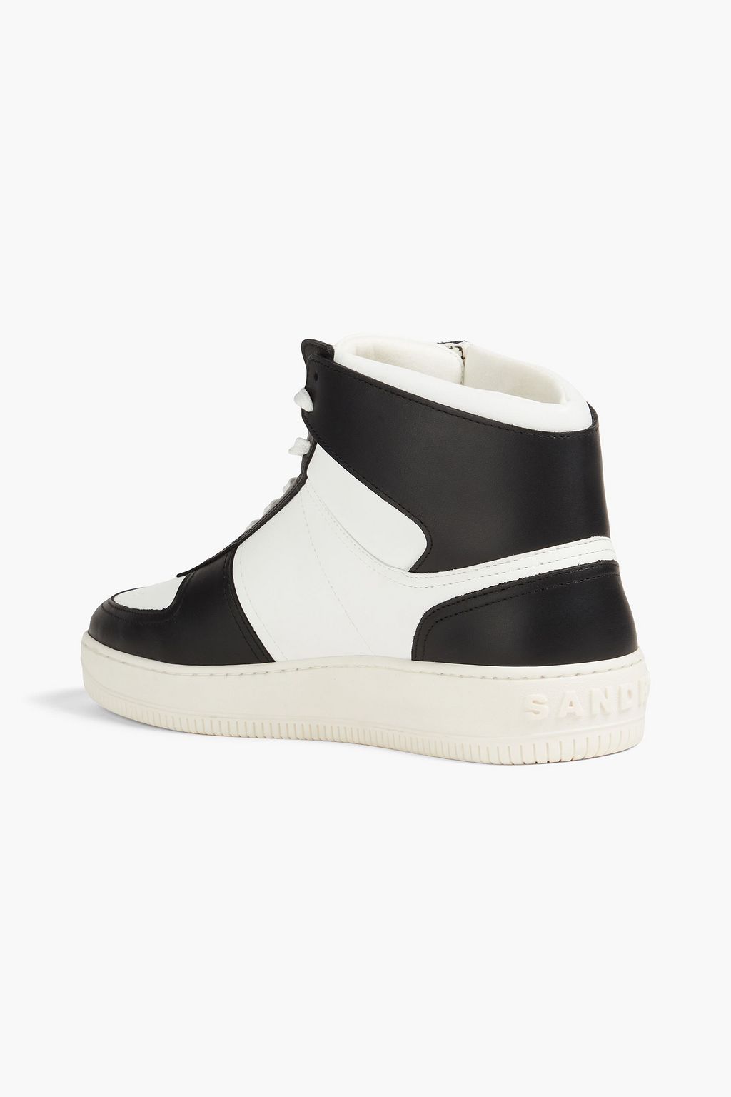 SANDRO High-Top-Sneakers aus perforiertem Leder