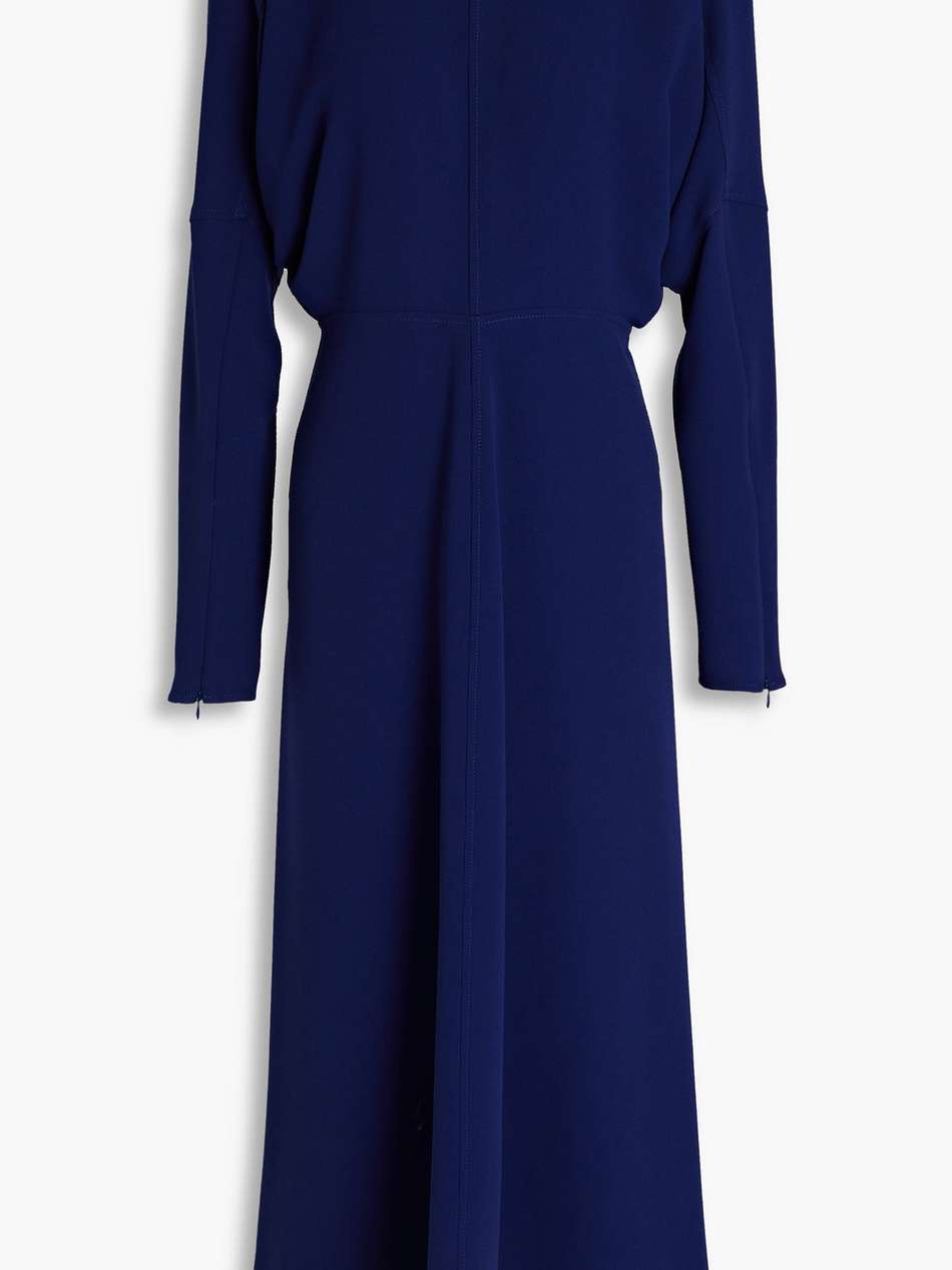 crepe midi dress