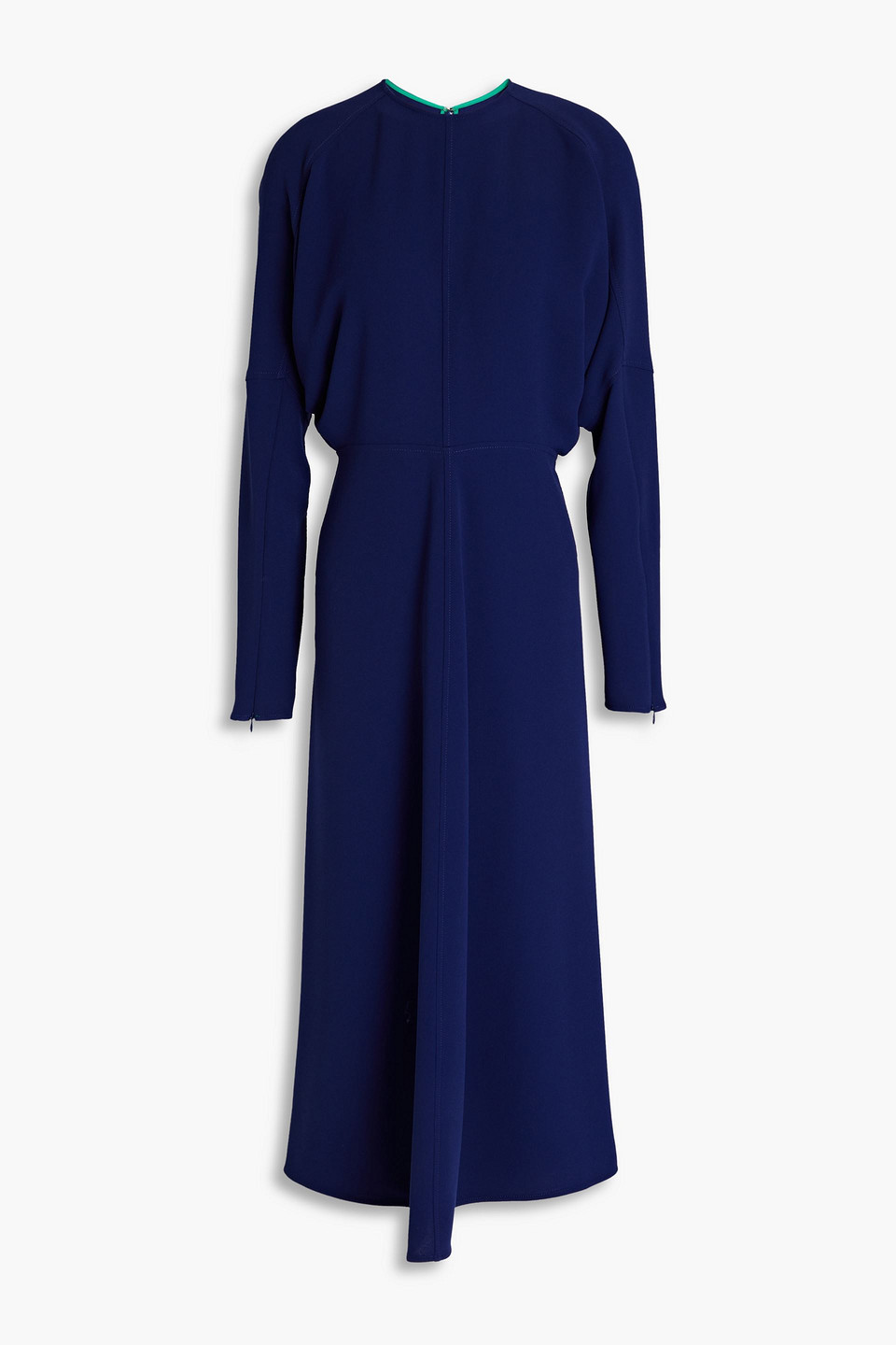 Victoria Beckham Crepe Midi Dress In Royal Blue