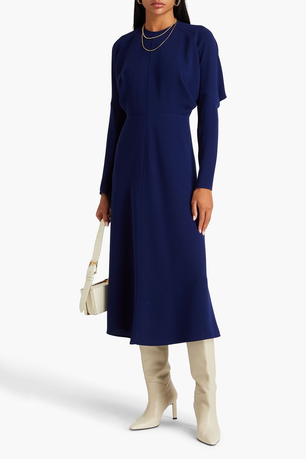 VICTORIA BECKHAM Crepe midi dress