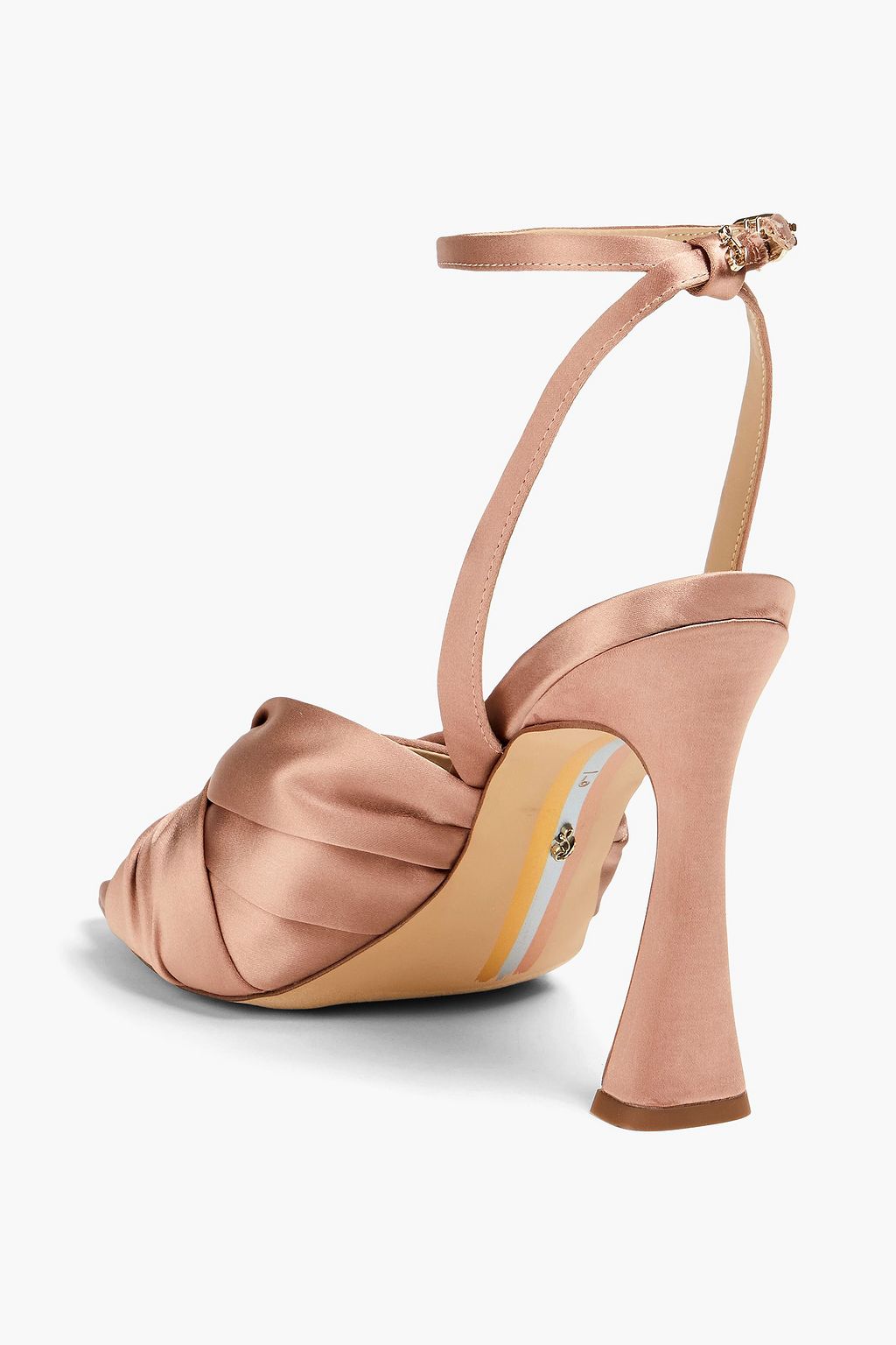 SAM EDELMAN صندل “لافندر” مصنوع من الساتان بقصّة ملفوفة