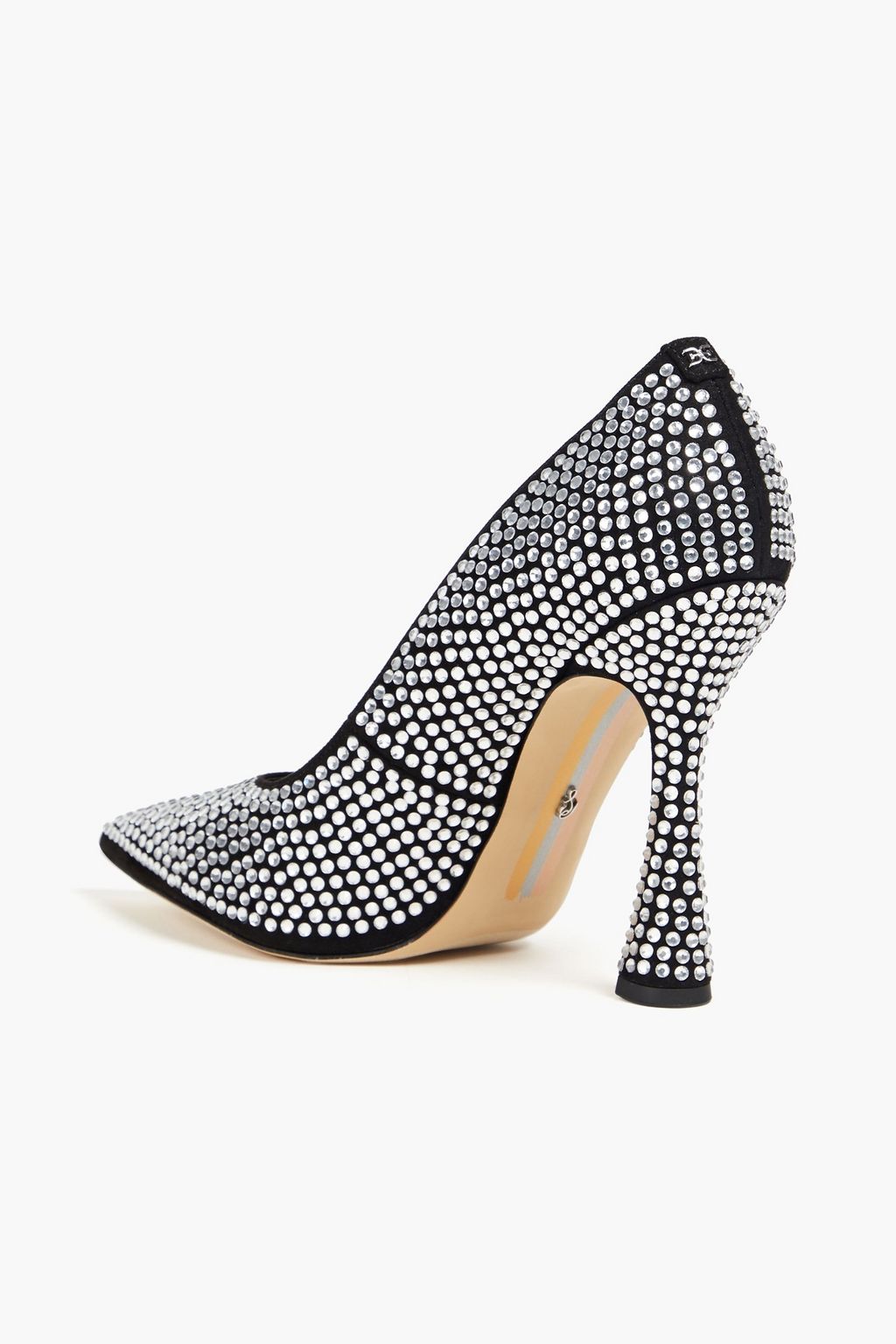 SAM EDELMAN サテン パンプス クリスタル付き