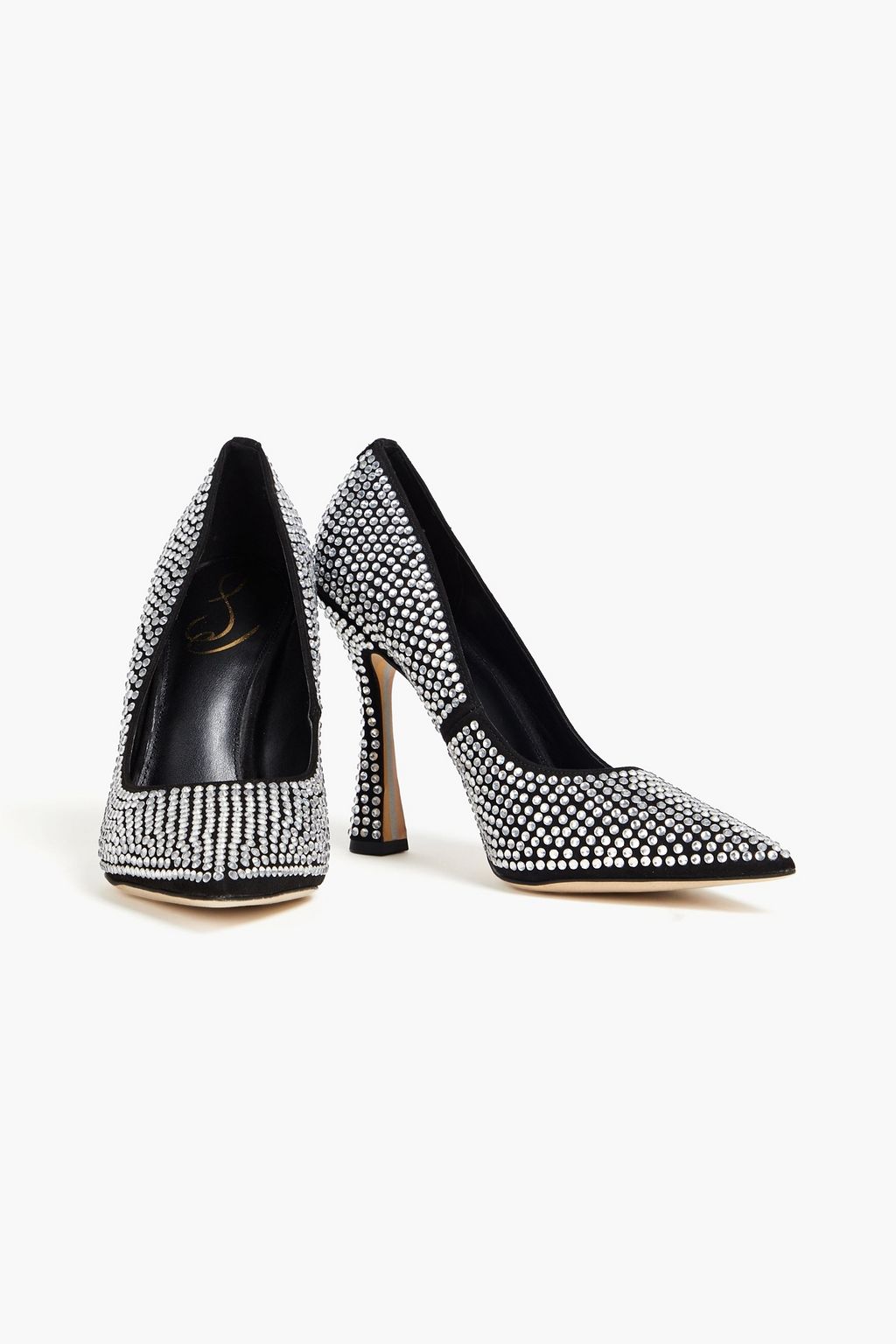 SAM EDELMAN サテン パンプス クリスタル付き