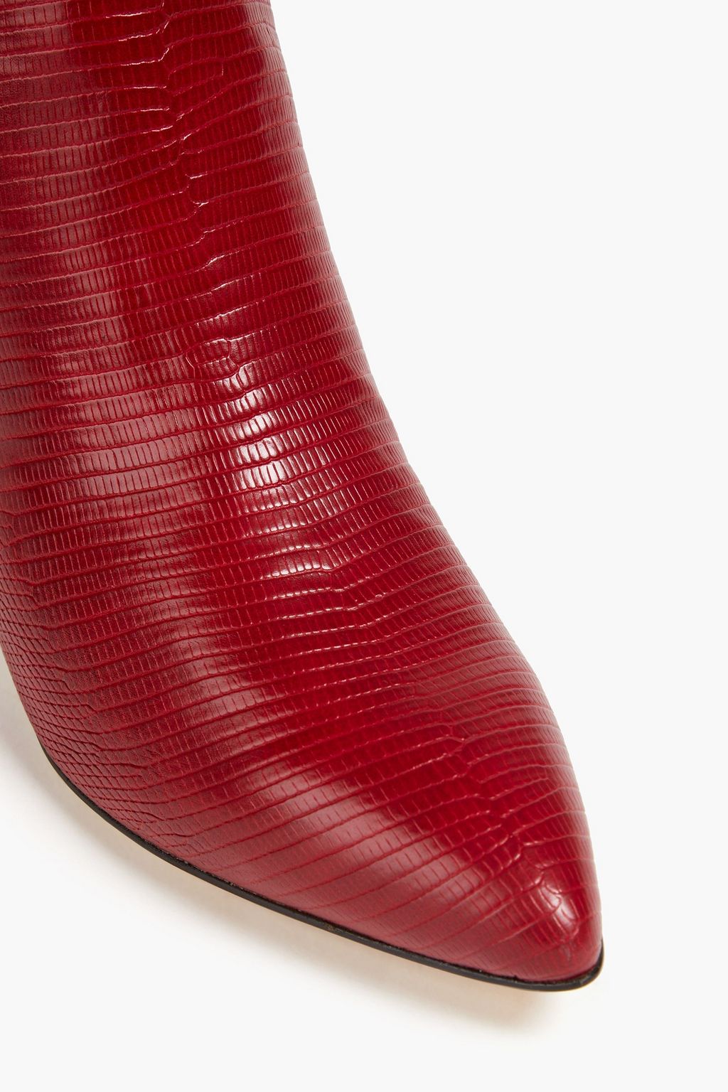 SAM EDELMAN Uma faux lizard-effect leather knee boots