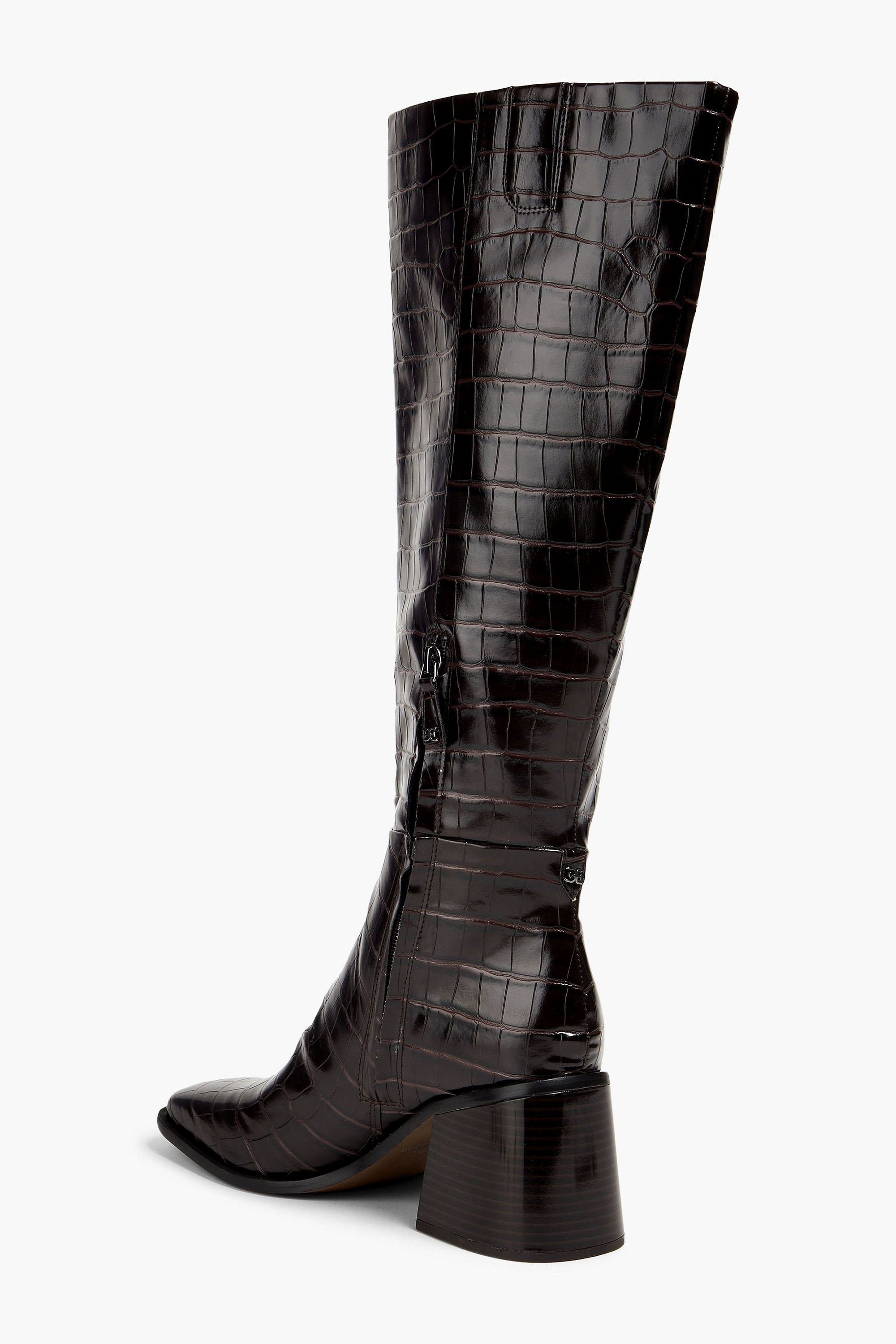 Sam Edelman Wade faux croc-effect leather knee boots thumbnail