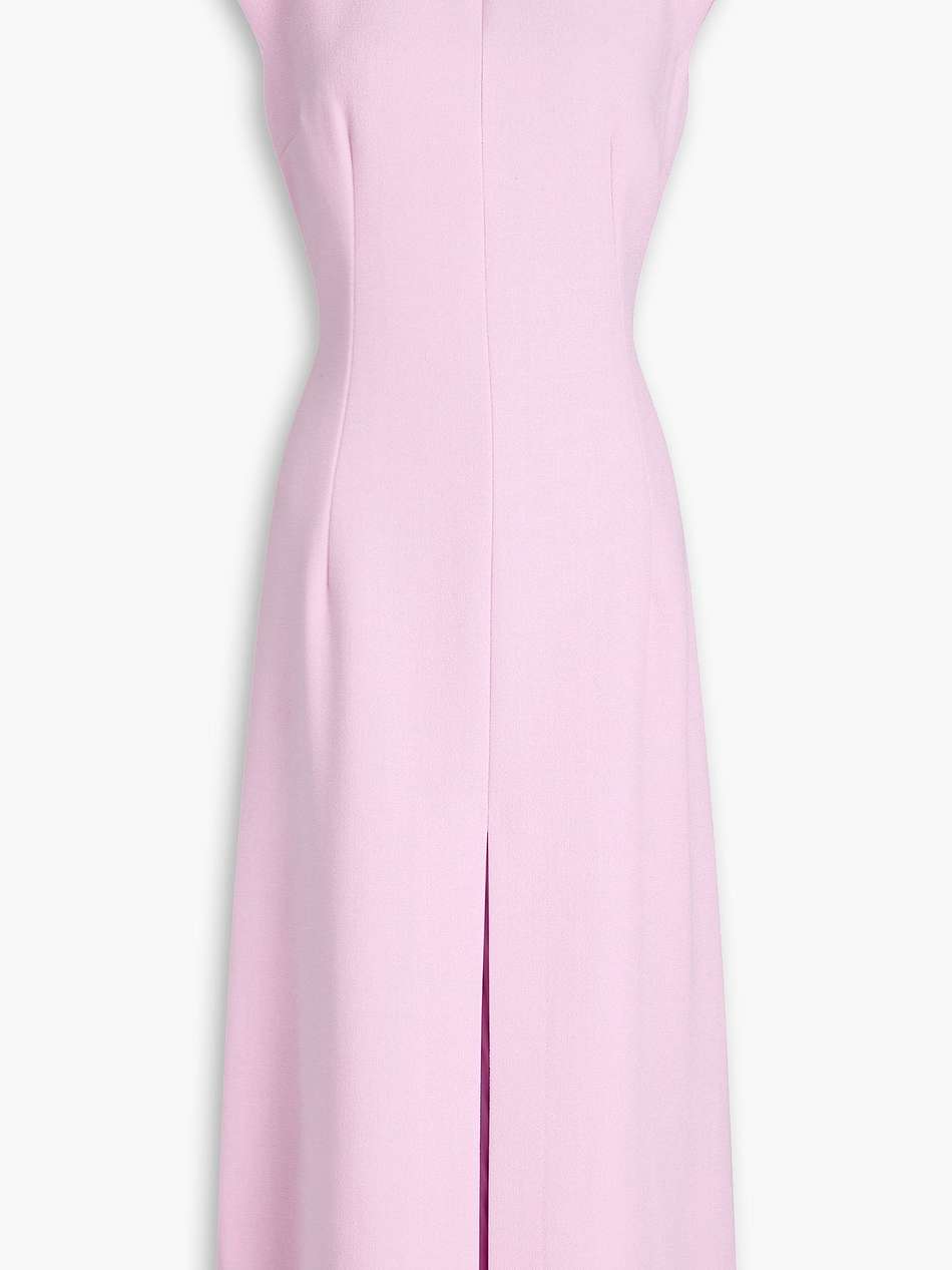 wool-crepe midi dress
