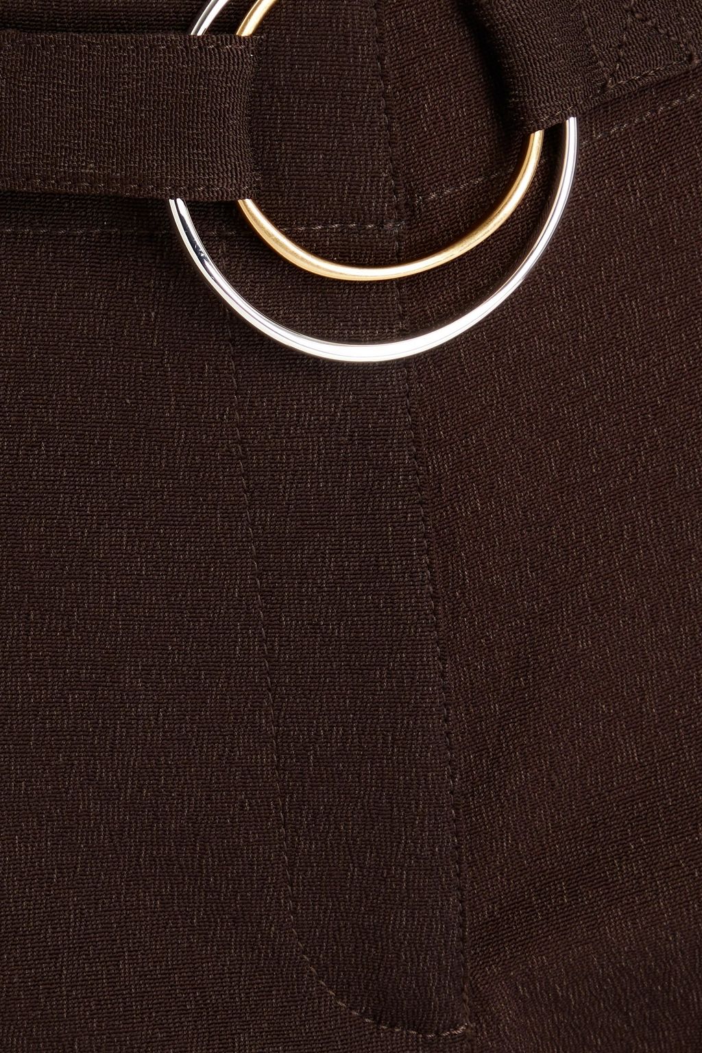 TORY BURCH Belted faille straight-leg pants