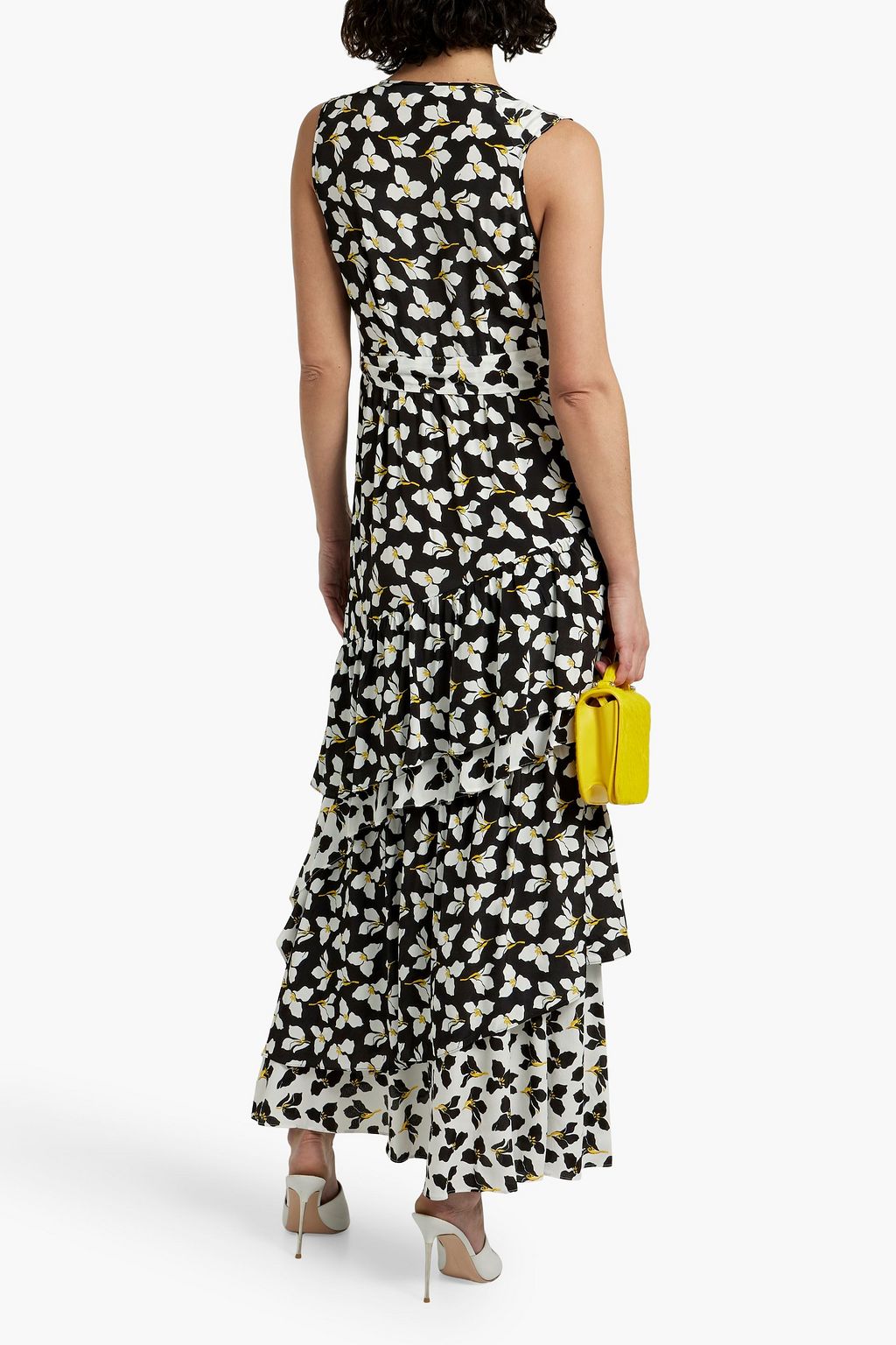 DIANE VON FURSTENBERG Elisabetta wrap-effect floral-print crepe maxi dress