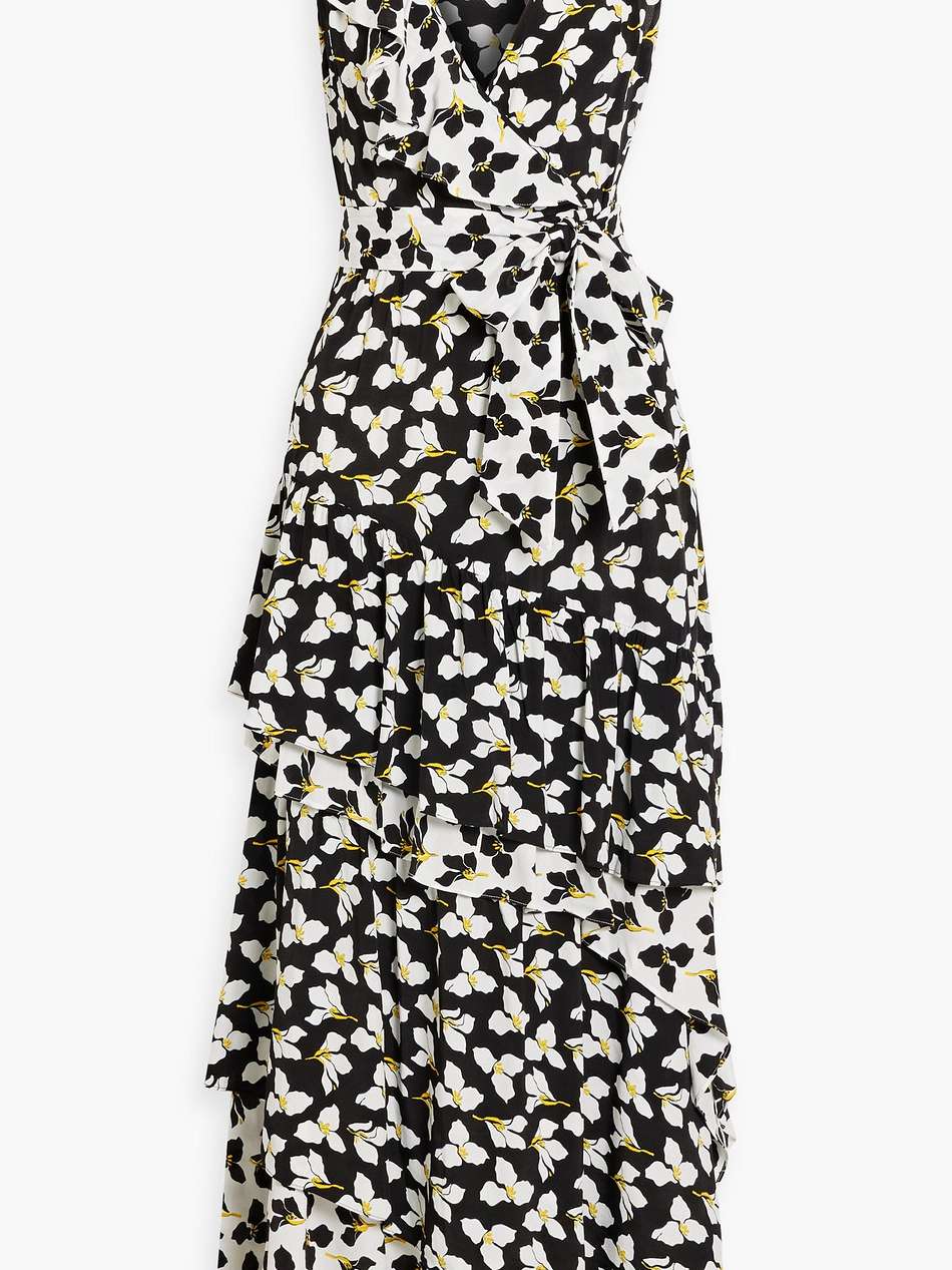 elisabetta wrap-effect floral-print crepe maxi dress