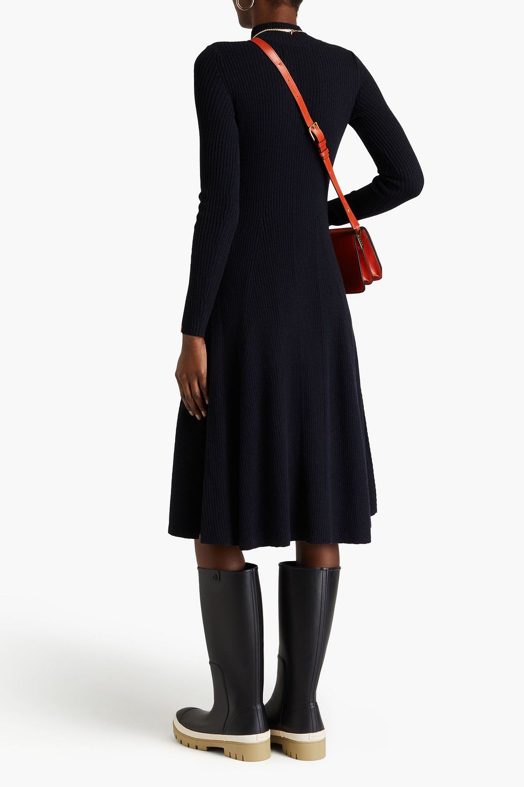 TORY BURCH 리브 울 혼방 드레스