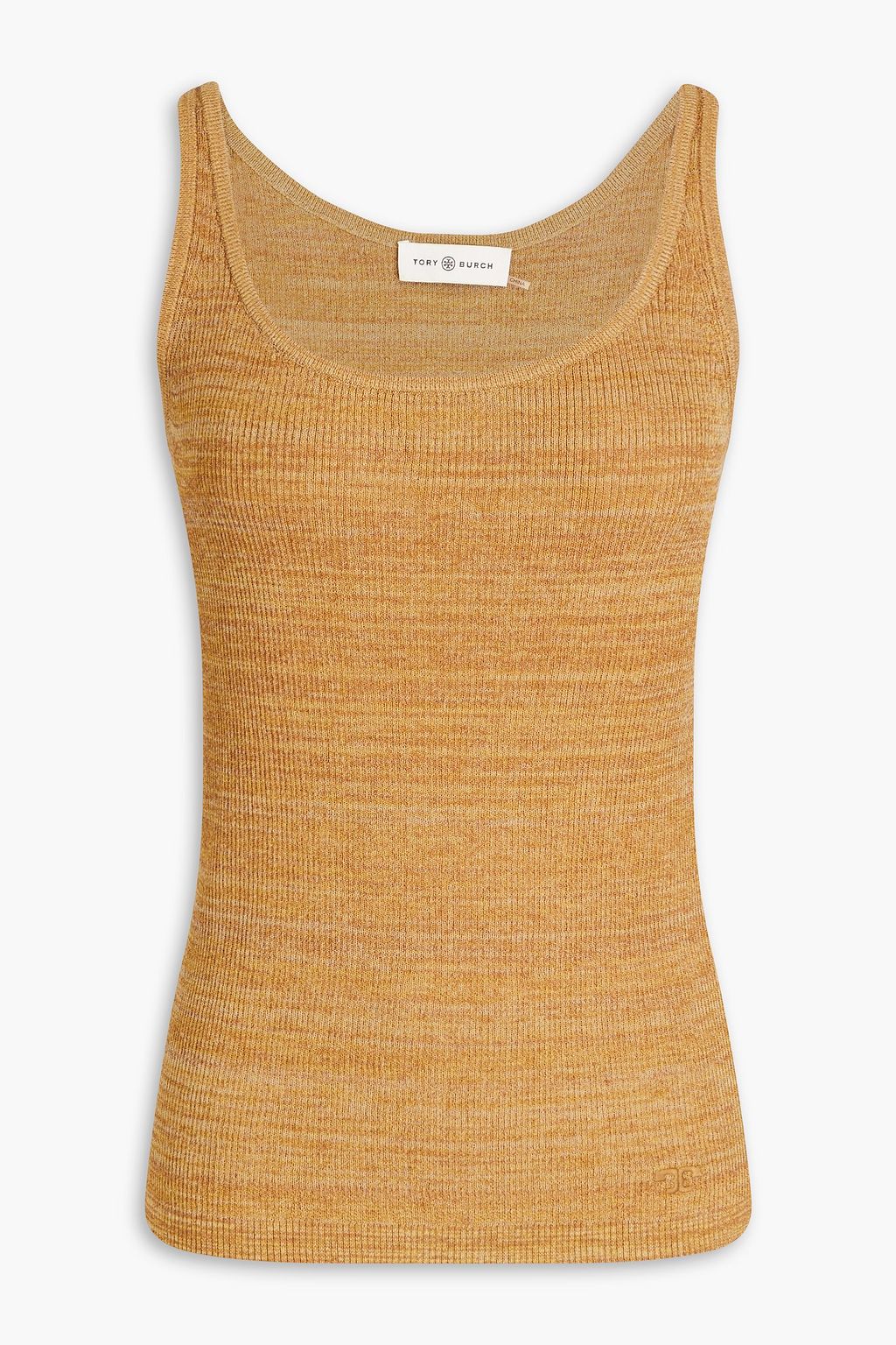 TORY BURCH Melange cotton blend tank THE OUTNET