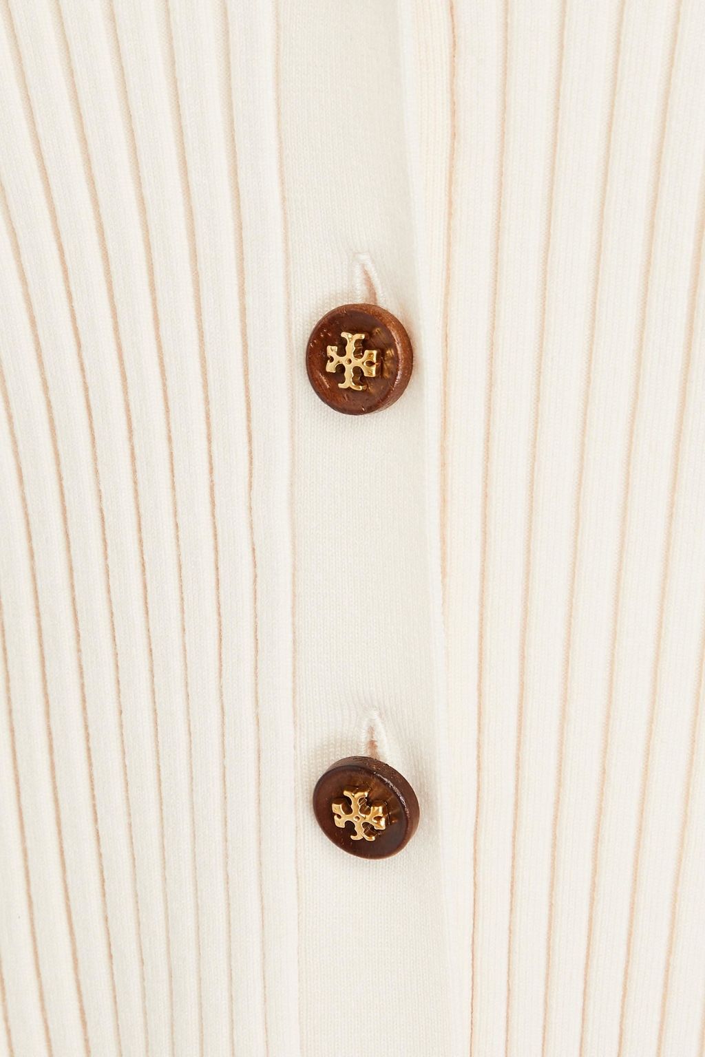 TORY BURCH Cardigan aus einer gerippten Merinowollmischung