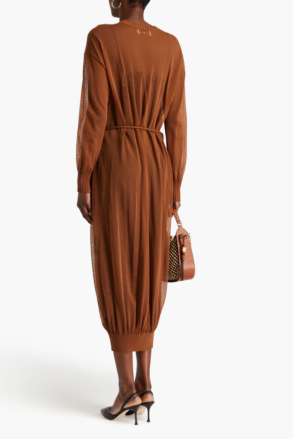 TORY BURCH Cotton-blend midi dress