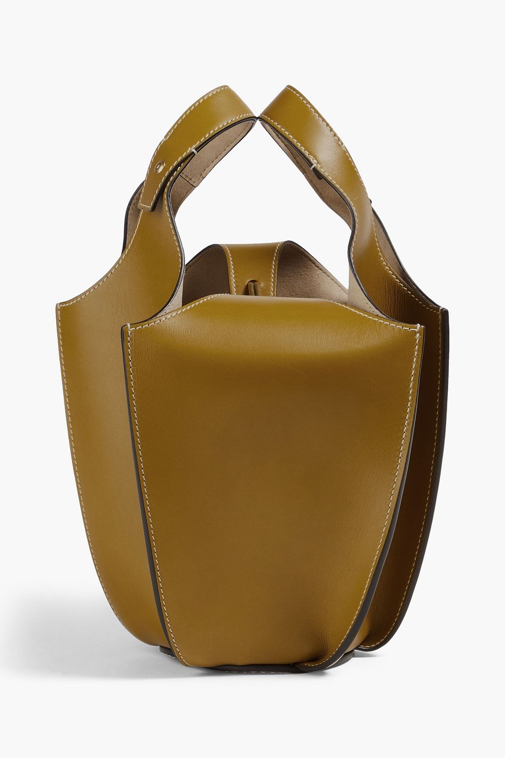 Tory burch deals leather bucket bag