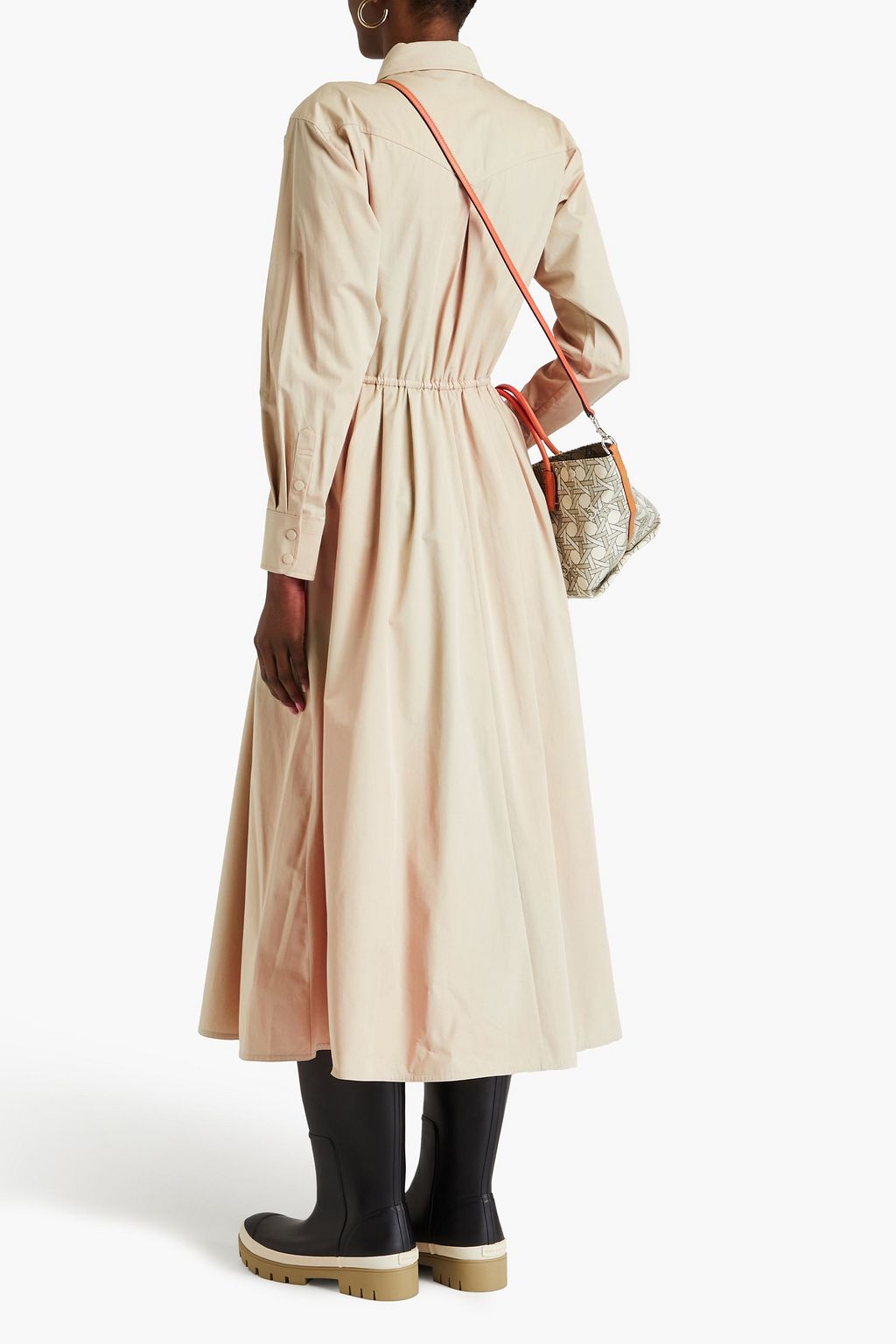 TORY BURCH Elenor Hemdkleid aus Baumwollpopeline in Midilänge
