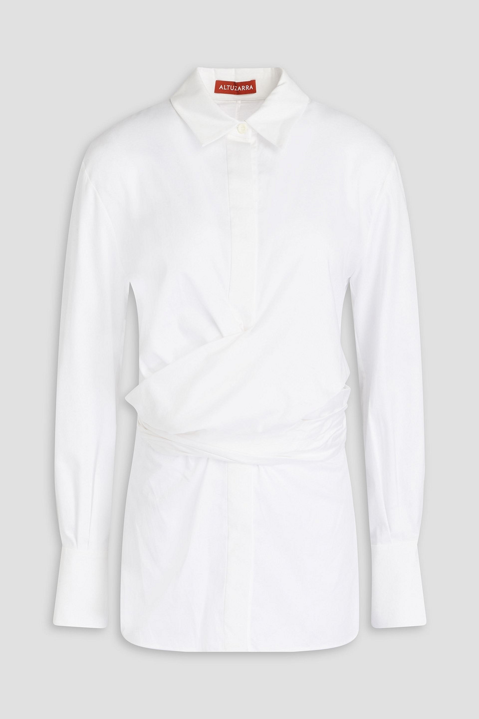 Altuzarra - Cotton-blend poplin shirt - White - FR 34